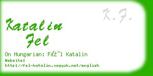 katalin fel business card